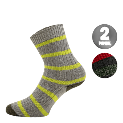 2-Pack Basic Socks - Mario Green