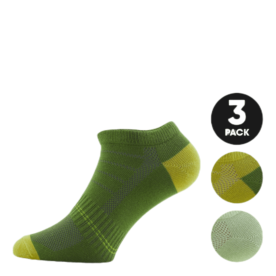 Low Cut Socks - Minnie 3-Pack Green
