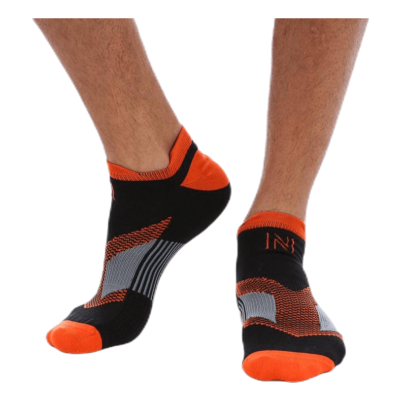 Sebastian Thin Running Sock Low-cut Orange/Black