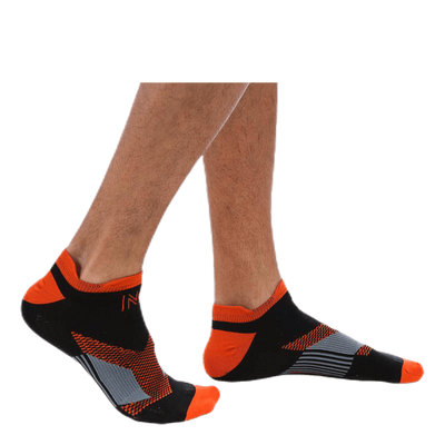Sebastian Thin Running Sock Low-cut Orange/Black
