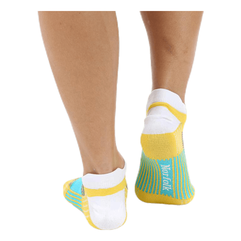 Mirenda Thin Running Sock Low-cut White/Yellow