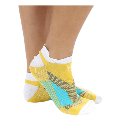 Mirenda Thin Running Sock Low-cut White/Yellow