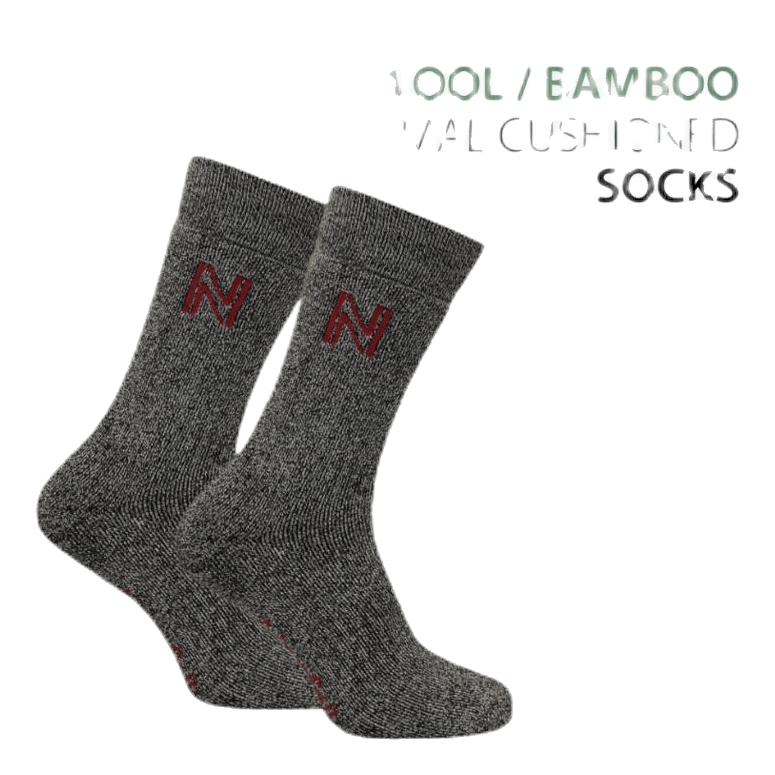 Gabby Walking Sock Bambu Merinowool Black