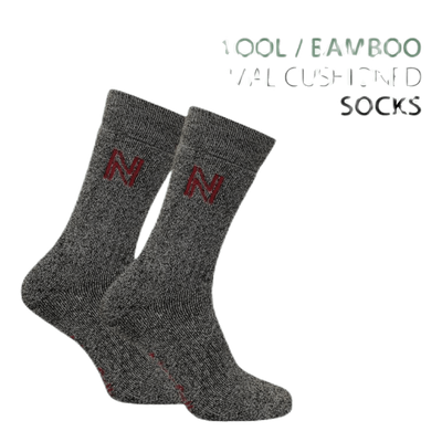 Gabby Walking Sock Bambu Merinowool Black