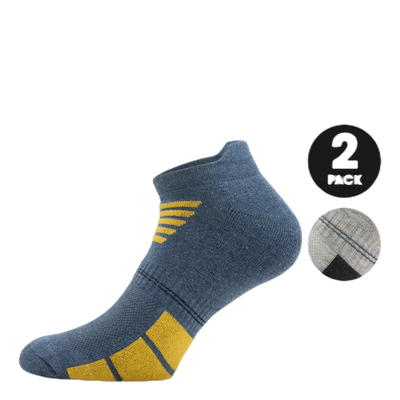 2-Pack Low-Cut Socks - Luke Blue/Grey