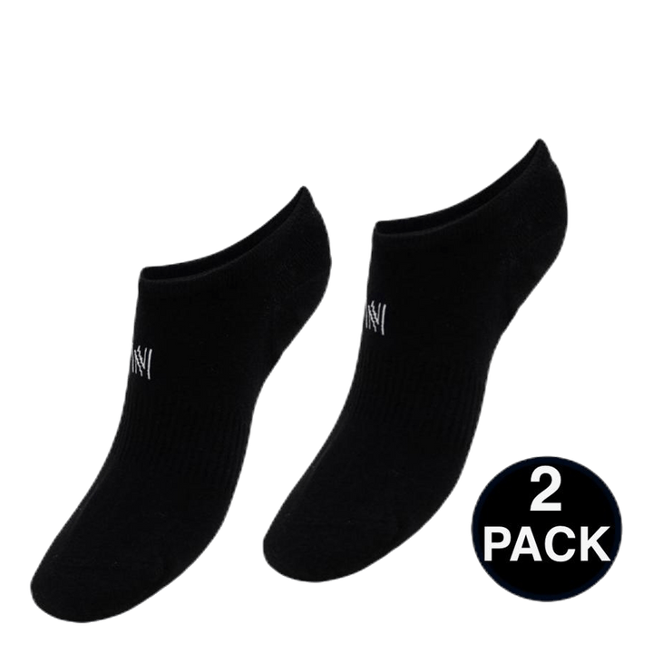 No Show Socks - Leo 2-Pack Black
