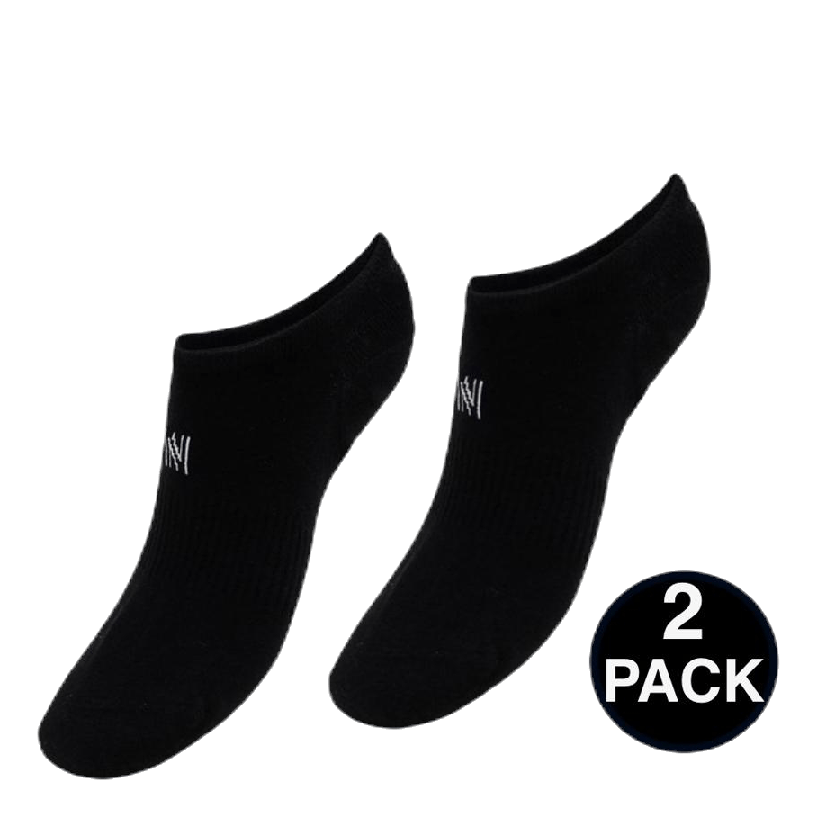 No Show Socks - Leo 2-Pack Black