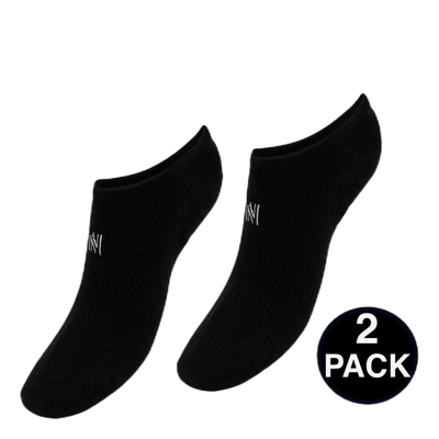 No Show Socks - Leo 2-Pack Black