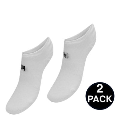 No Show Socks - Leo 2-Pack White