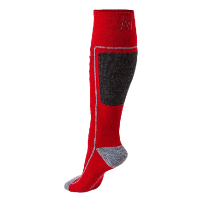 Courchevel - Ski and Snowboarding Socks w Merino Wool Red