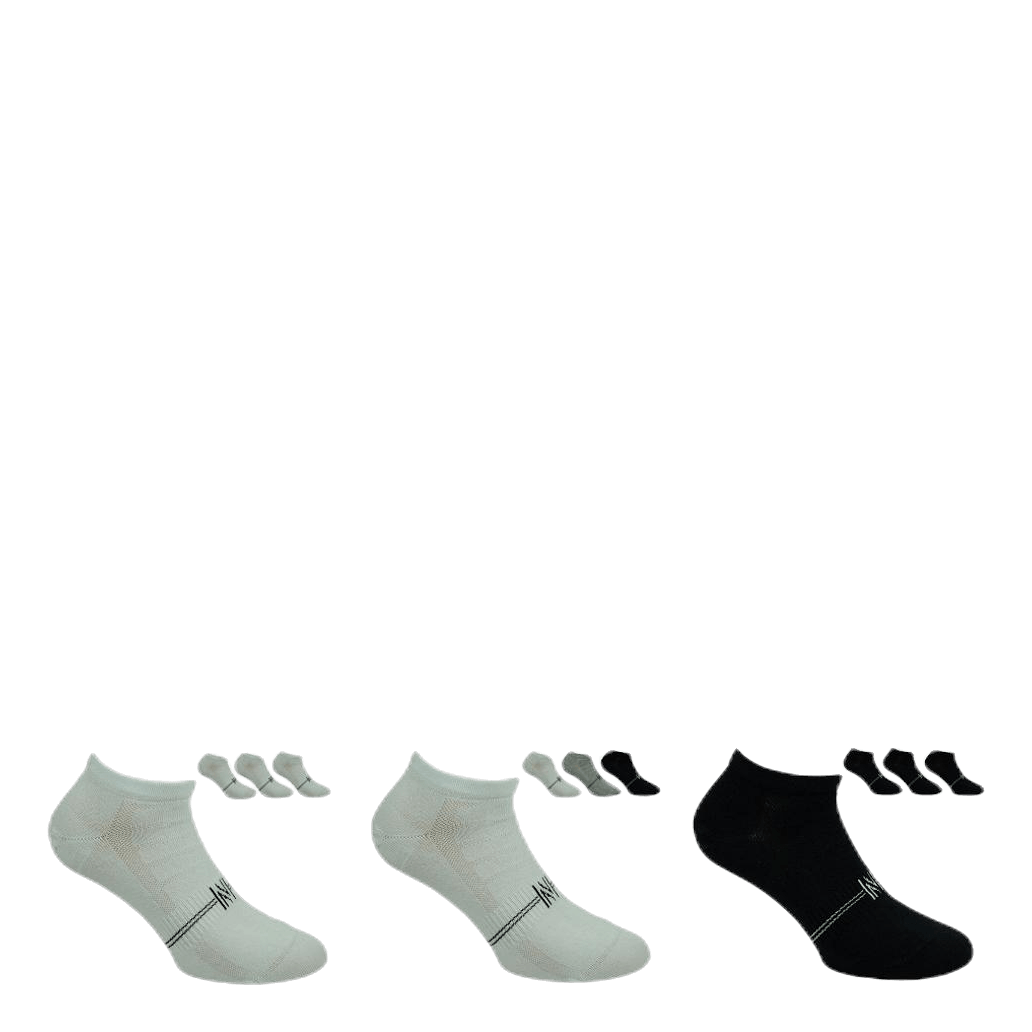 Fresh- 3-Pack Cotton Low Cut Training Socks Black