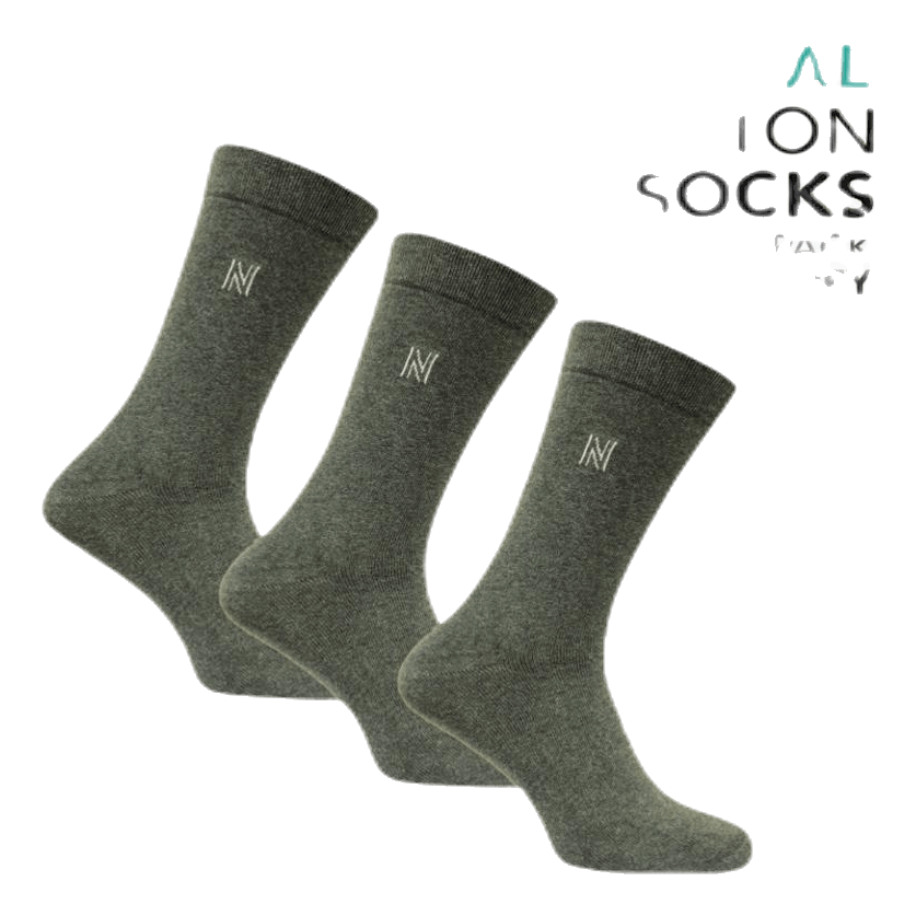 3-Pack Casual Socks - Brody Grey