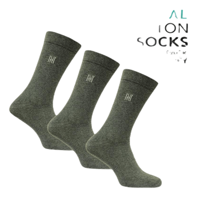 3-Pack Casual Socks - Brody Grey