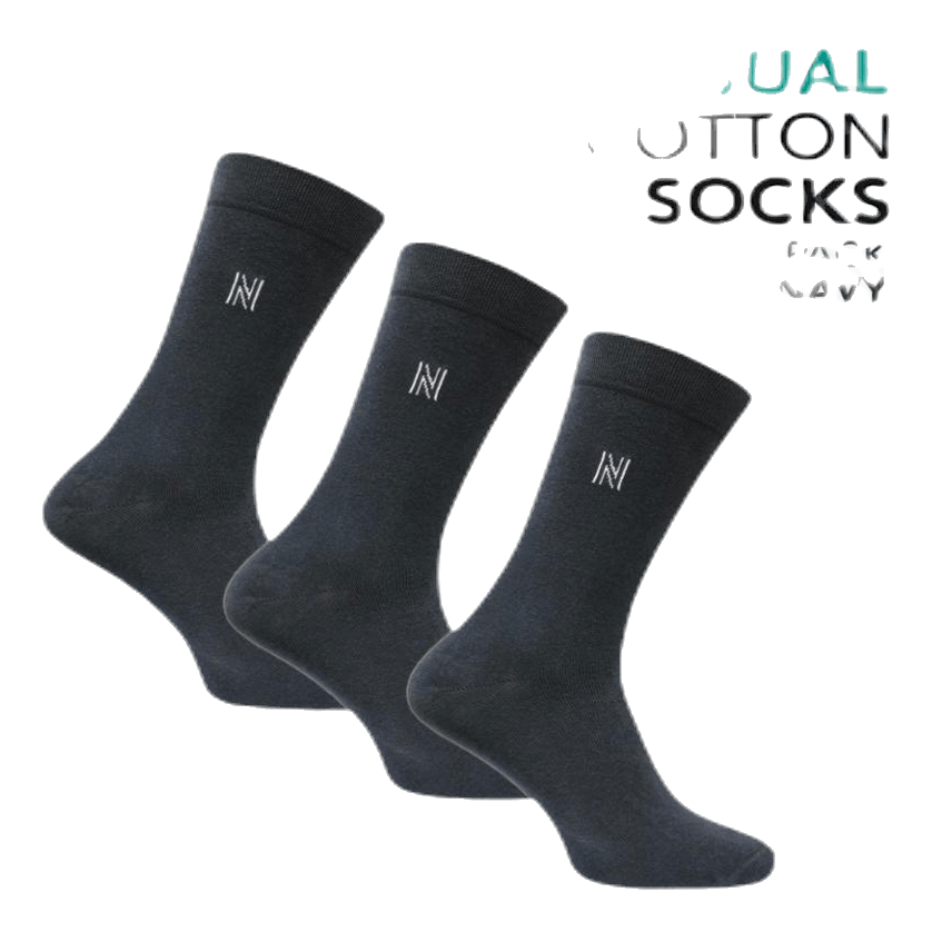 3-Pack Casual Socks - Brody Blue