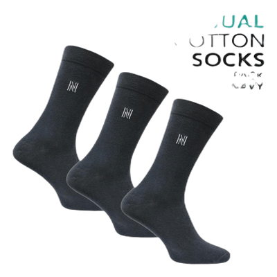 3-Pack Casual Socks - Brody Blue