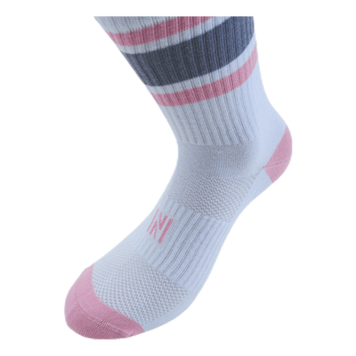 Retro 2-pack Sport Socks Pink/White