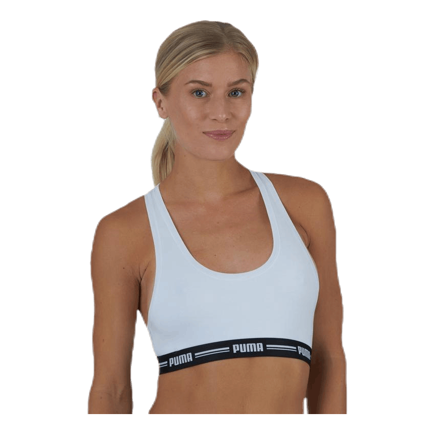 Iconic Racer Back Top White