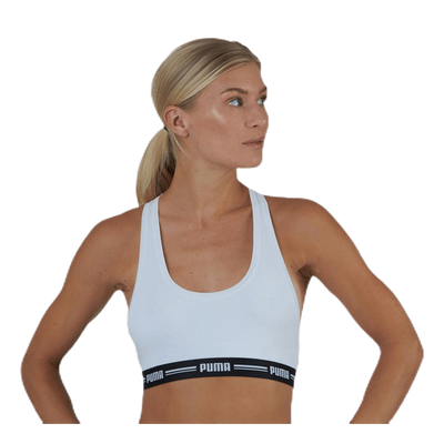 Iconic Racer Back Top White