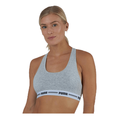 Iconic Racer Back Top Grey