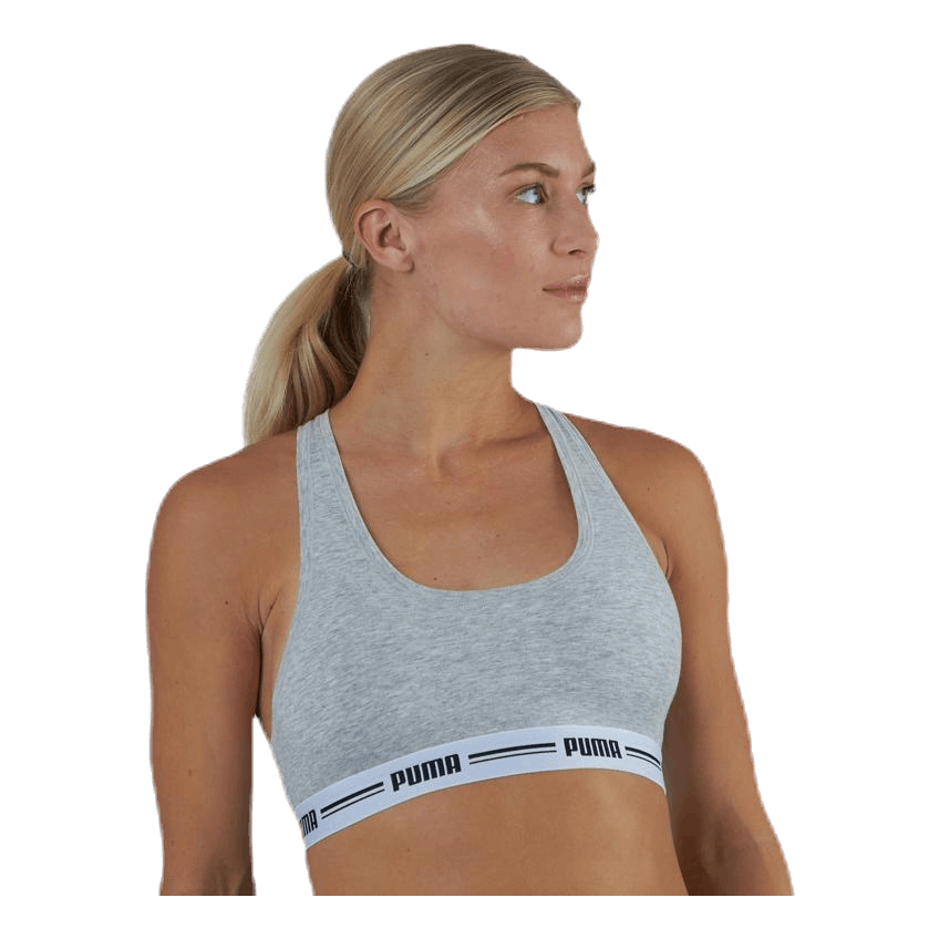 Iconic Racer Back Top Grey