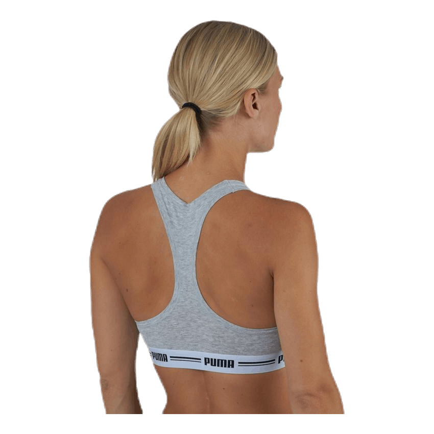 Iconic Racer Back Top Grey