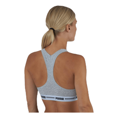 Iconic Racer Back Top Grey