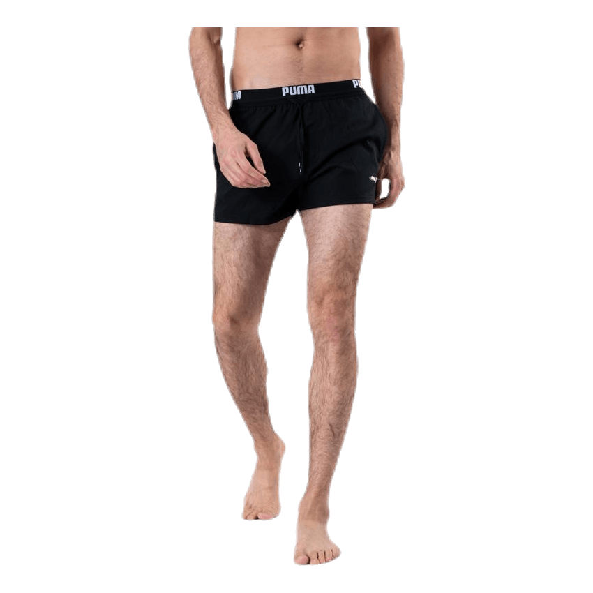 Logo Short Length Swim Shorts Black