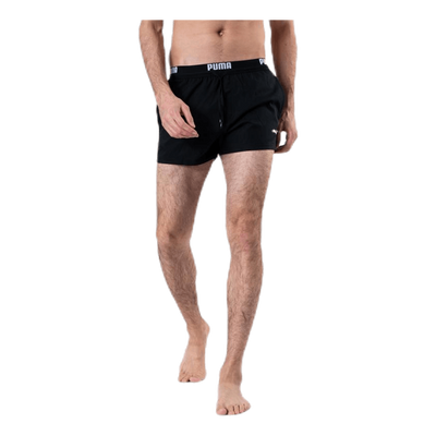 Logo Short Length Swim Shorts Black