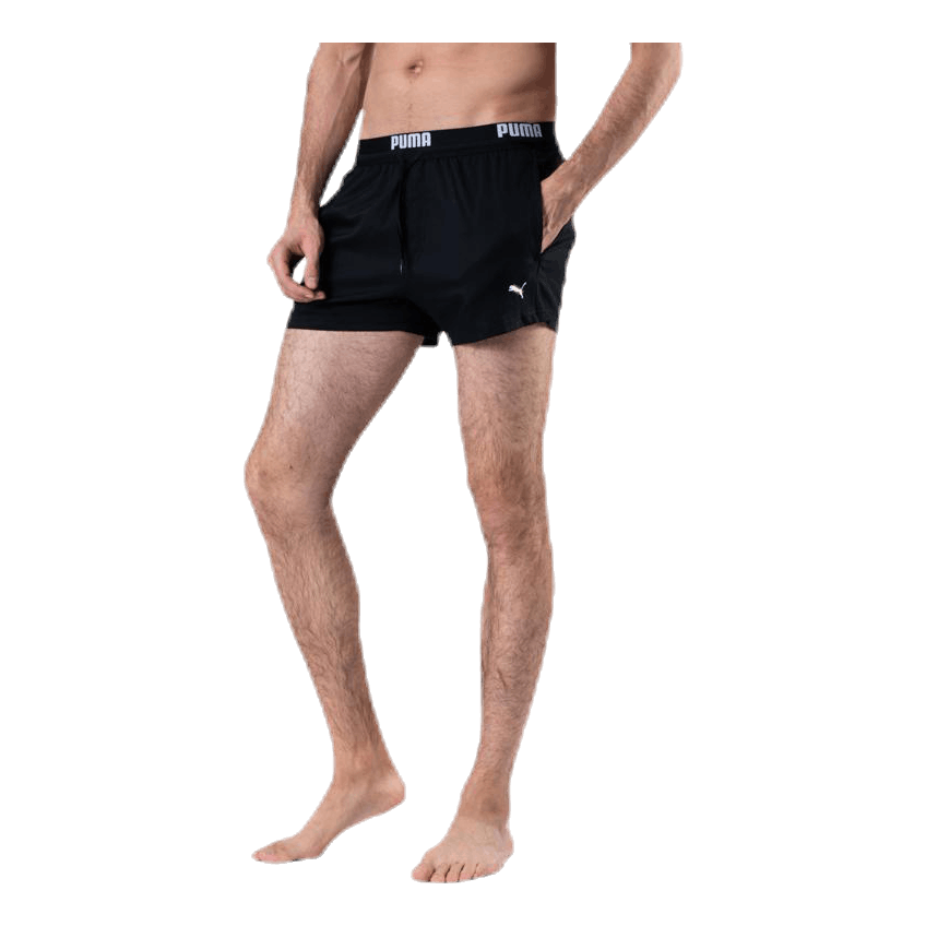 Logo Short Length Swim Shorts Black