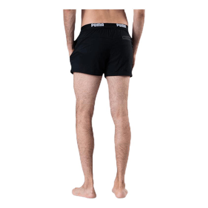 Logo Short Length Swim Shorts Black