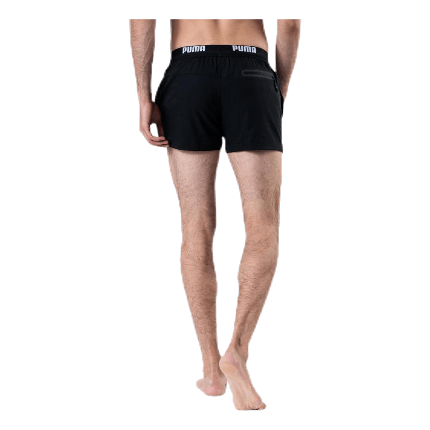 Logo Short Length Swim Shorts Black