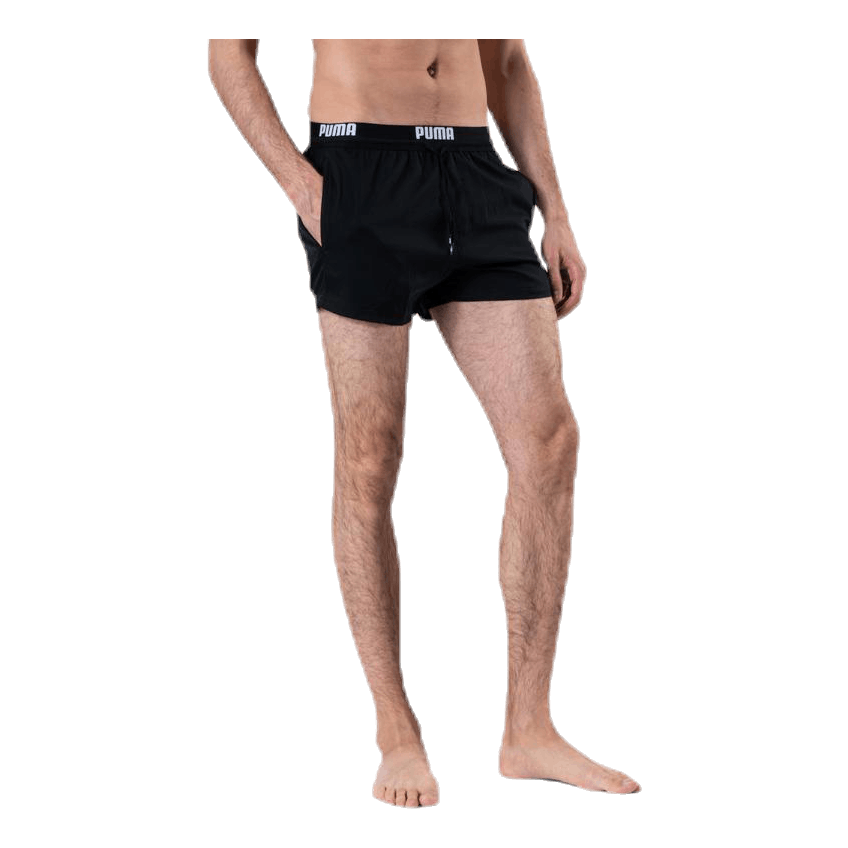 Logo Short Length Swim Shorts Black