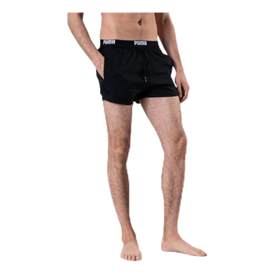 Logo Short Length Swim Shorts Black