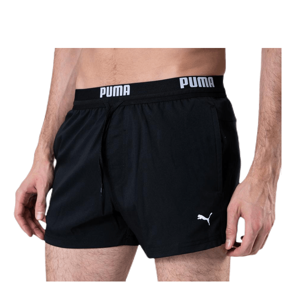 Logo Short Length Swim Shorts Black