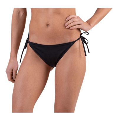 Cheeky String Side Tie Bikini Black