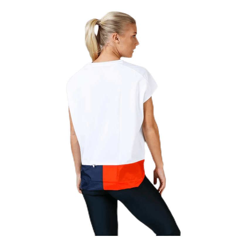 T-Shirt With Colourblock White