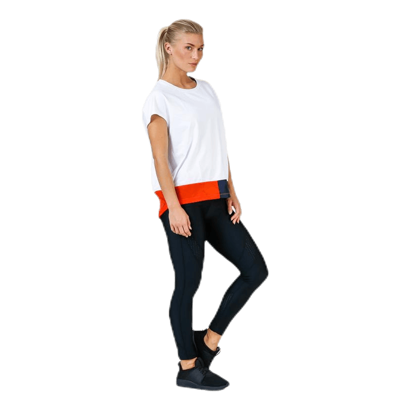 T-Shirt With Colourblock White