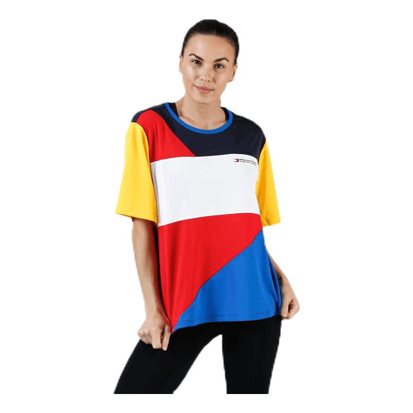 Statement Colourblock T-Shirt Red