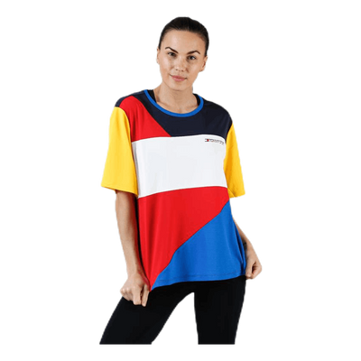 Statement Colourblock T-Shirt Red