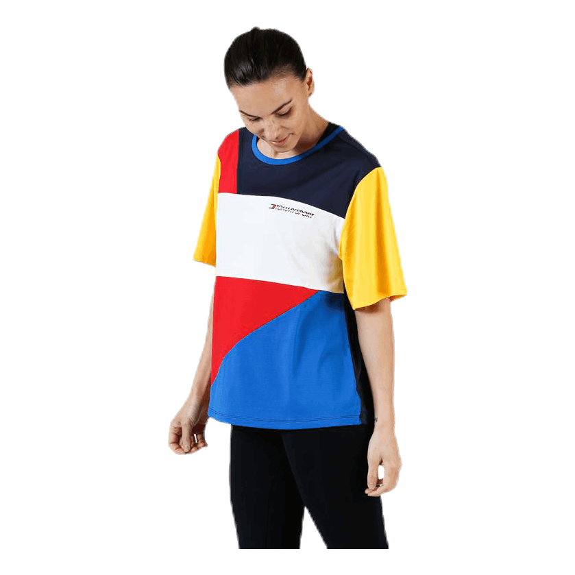 Statement Colourblock T-Shirt Red