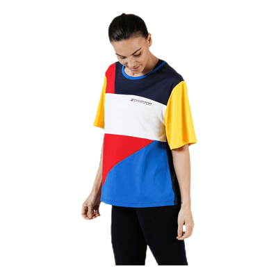 Statement Colourblock T-Shirt Red