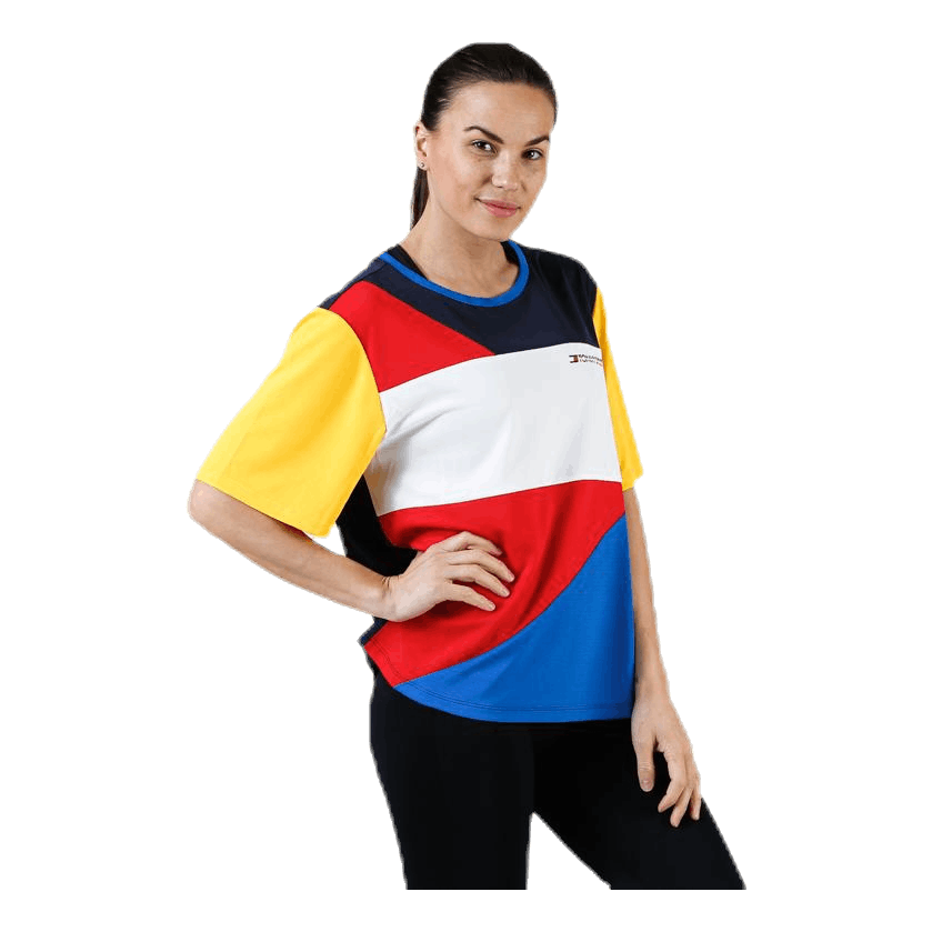 Statement Colourblock T-Shirt Red
