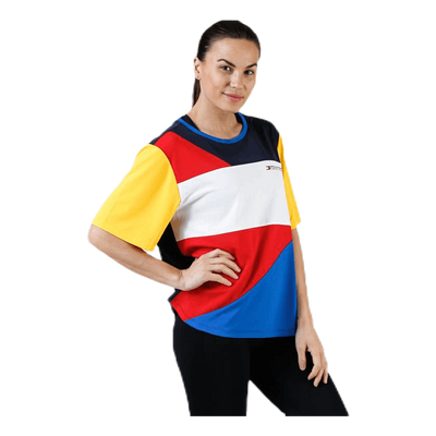 Statement Colourblock T-Shirt Red