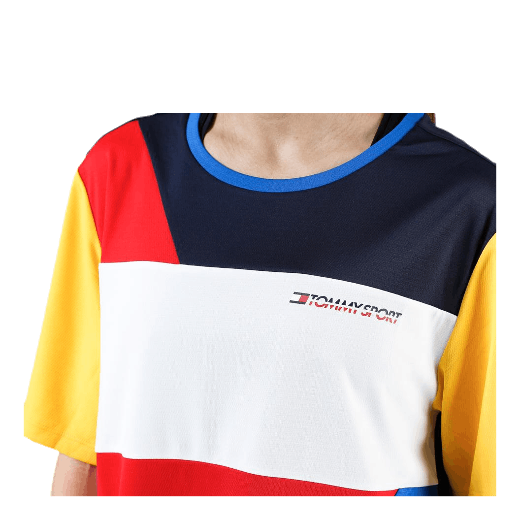 Statement Colourblock T-Shirt Red