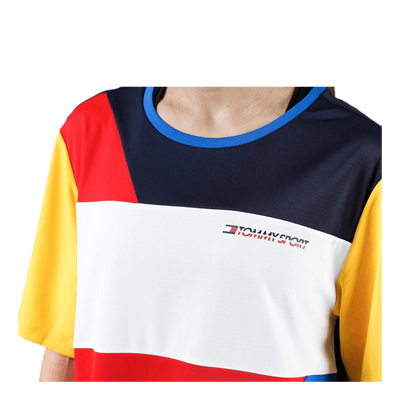 Statement Colourblock T-Shirt Red