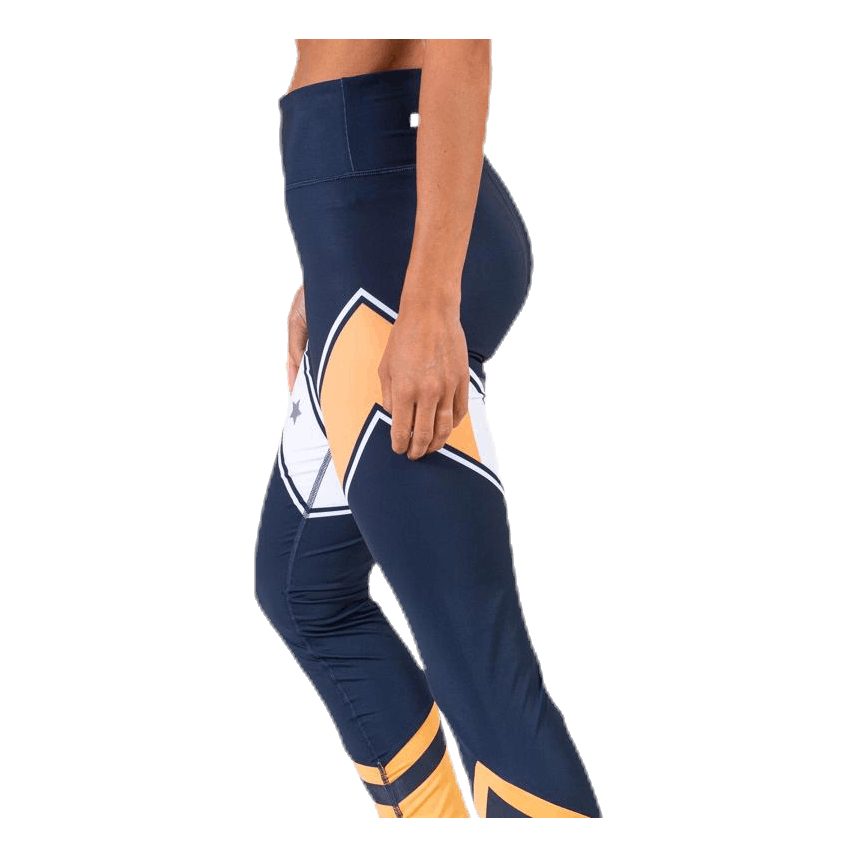 Block Legging Stars Full Length Blue