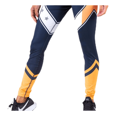 Block Legging Stars Full Length Blue