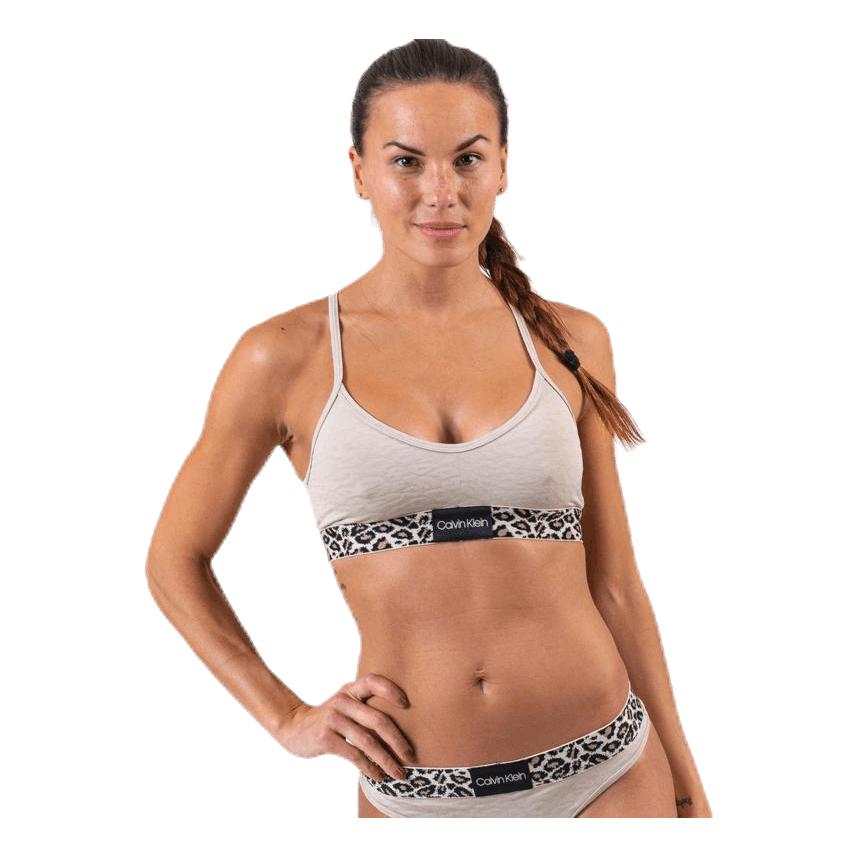 Unlined Bralette Brown