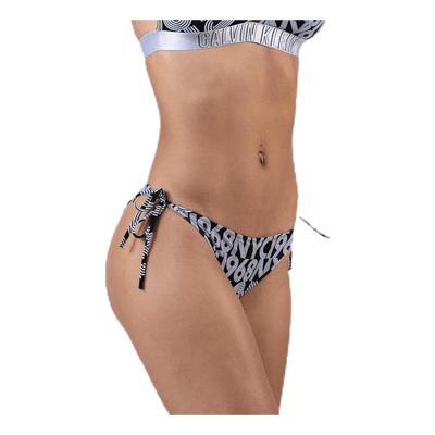 Cheeky String Side Tie Bikini-Pr Black