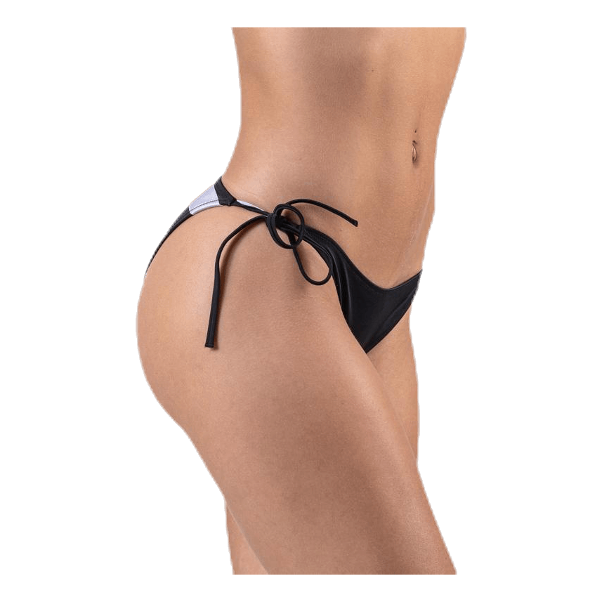 Cheeky String Side Tie Bikini Black